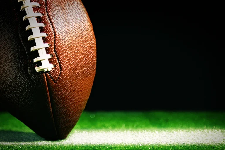 Football on its end