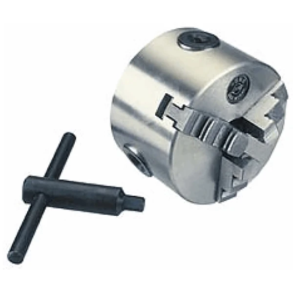 Image of 3 jaw centering chuck with flat plate adapter