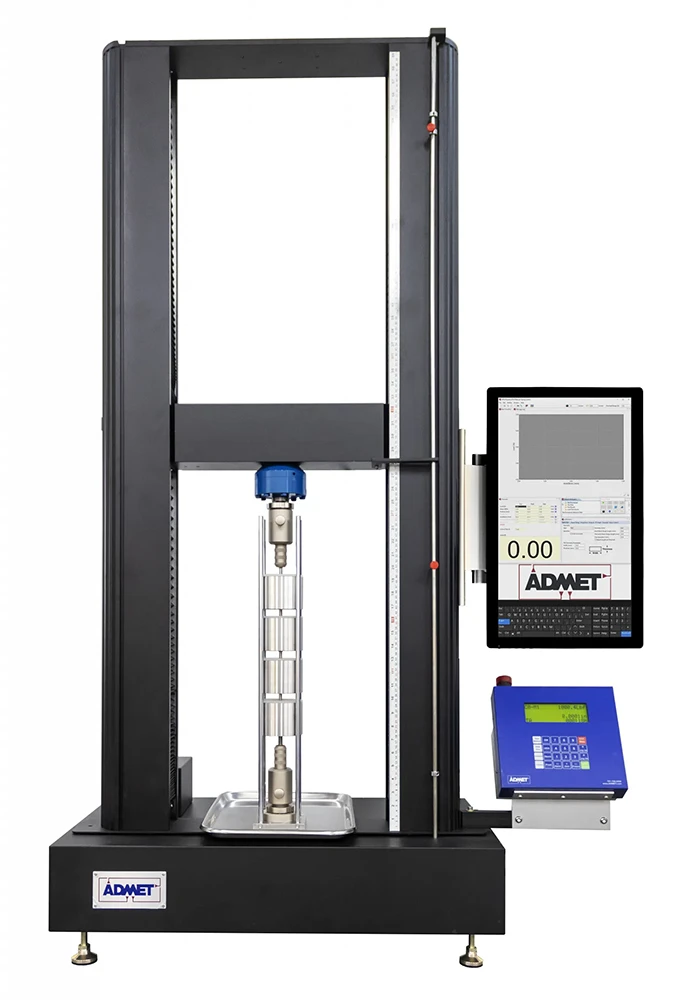 Image of eXpert 2600 universal testing machine with tablet display screen