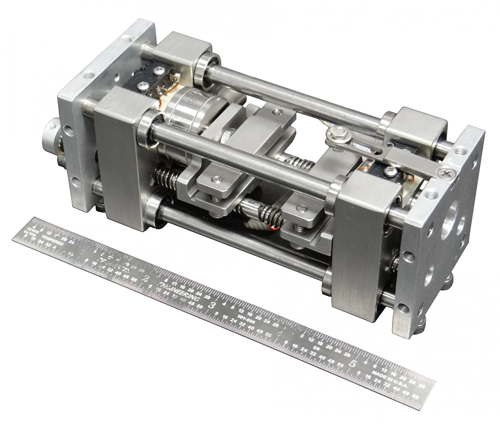 Image eXpert 4200 microtester next to a ruler