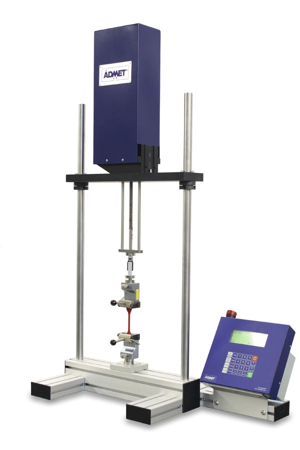 Image of eXpert 5600 and tensile testing specimen