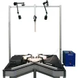 Image of eXpert 8000 Planar Biaxial Fatigue Testing System equipped with DIC system, heated fluid bath with temperature controller and MTESTQuattro