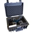 Image of VeX video extensometer components packed into travel case