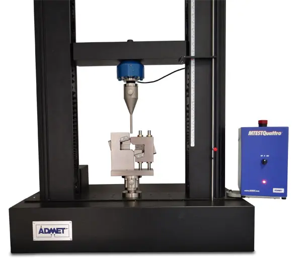 Image of ASTM D5379 shear fixture on eXpert 2600 test system