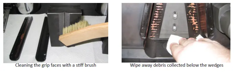 Wedge grip maintenance