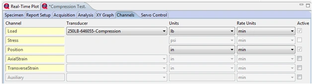 Choosing a compression calibration in MTESTQuattro