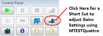 Control gains panel