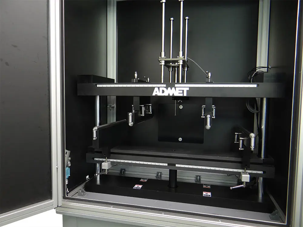 Image of interior of eXpert 5952 solar panel bend testing machine