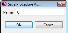 Save as dialog