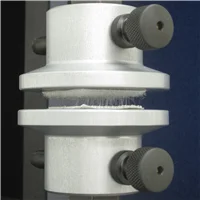 Hook and loop testing fixture and sample