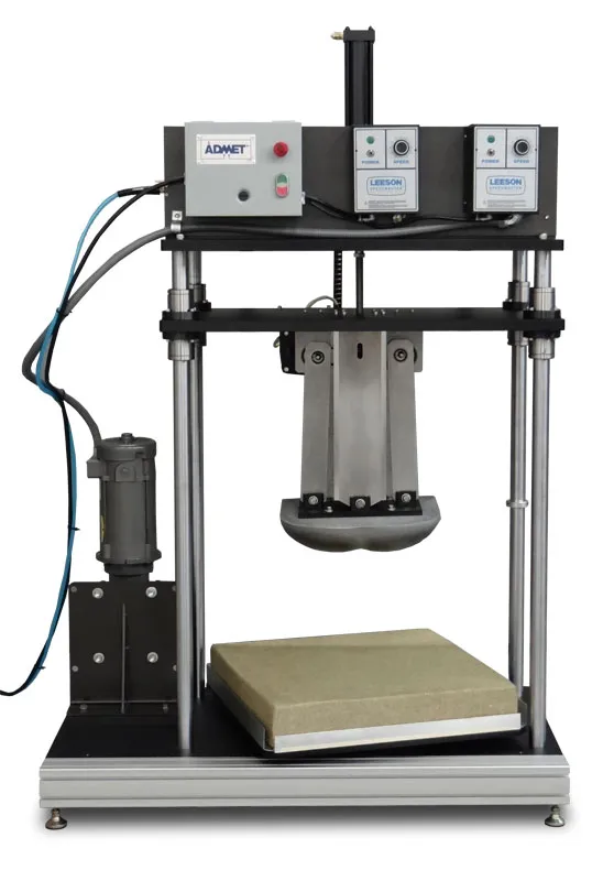 Material wear testing machine for seat cushions