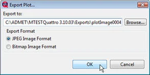 MTESTQuattro graph setup screen