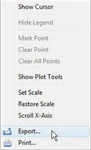 MTESTQuattro graph setup screen
