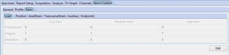 MTESTQuattro Servo Tab – Gains