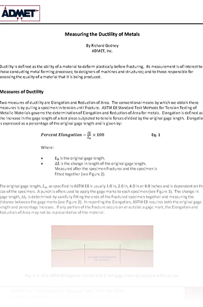 Measuring the Ductility of Metals cover image