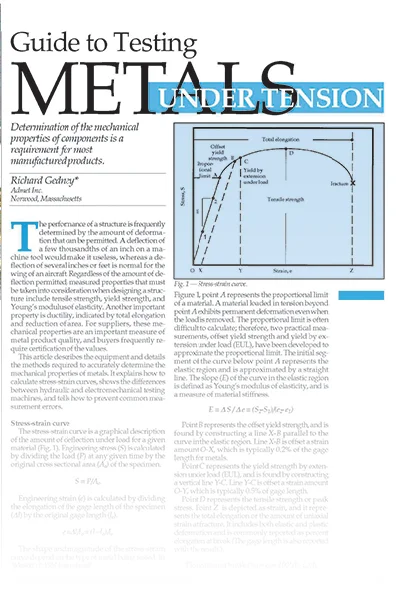 Guide to Testing Metals Under Tension cover image