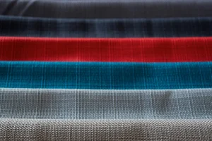 Rows of textiles