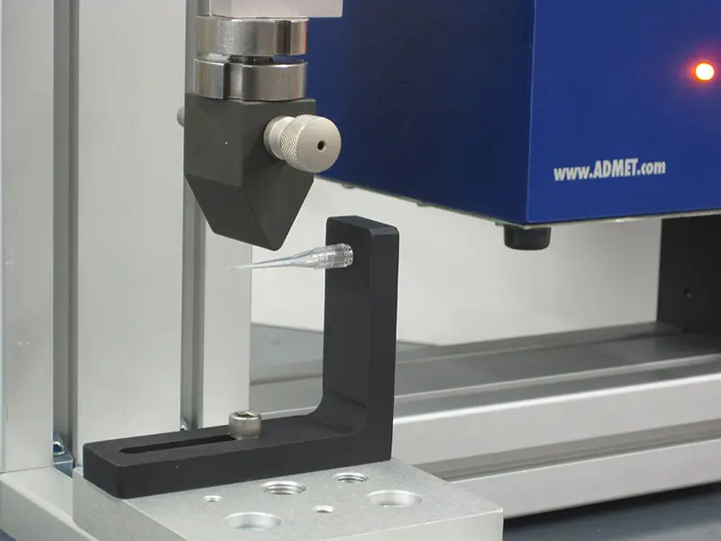 Plastic pipette sample set for bend testing