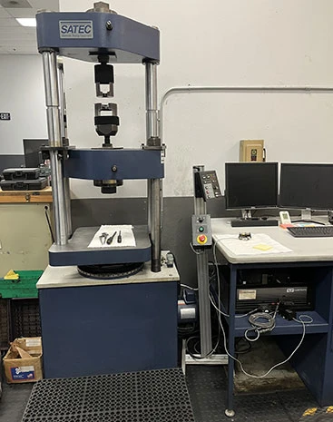 Retrofitted Satec and Instron testing machine