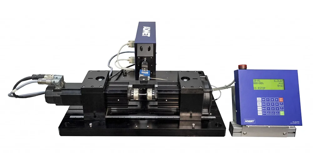 eXpert 9300 Rotating Beam Fatigue Testing system with cover off
