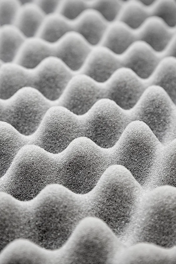 Egg carton foam close up