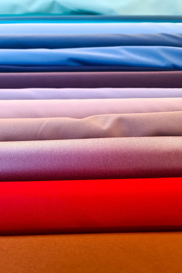 Layered fabric samples