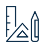Dimension measuring icon